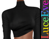 Black Eryca Crop Sweater