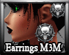 *M3M* Earrings Logo M3M