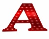 Red Sign Letter A
