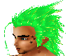 Rave hair green spikes