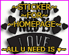 ! Need Love#25 Sticker.