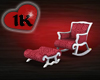 !!1K B rocking chair red