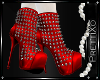 Xo: Red Spiked Shoe