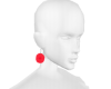 ul⇝ Red Fur Earrings