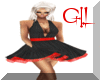 GIL"Dresse black&red