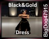 [BD] Black&Gold Dress