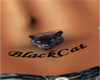 Blackcat tatttoo belly