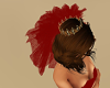Short red /gold crown