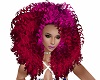 Neon Pink Large Curly