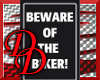 Beware Biker Sticker