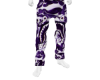 purple bape joggers