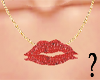 Red Lips Necklace