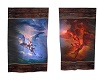 dragon blowy wall rugs