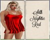 Silk Nightie Red