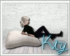 K. Lounge Pillow; White