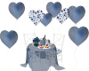 Blue Heart Romantic Tble