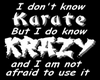 karate krazy stickr