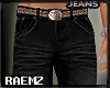 [R] MUSCLED JEANS BLACK