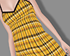 //Yellow plaid dress