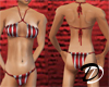 Striped Bikini (red)