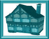 Town Building 4 in Teal