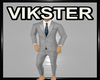 v grey full suit