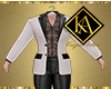 Formal leather white