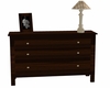 Dresser With Lamp & Pic