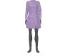 Plain Long Shirt Purple