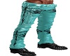 Teal Dragonfly Pants