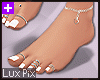Realistic Feet White