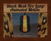 Black Mesh Fire Lamp