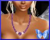 Necklaces pearl purple