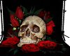 skull & rose background