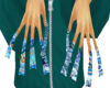 blue y2k nails