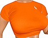 orange designer croptop
