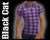 Purple Check Polo Shirt
