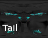 Black and Neon Blue Tail
