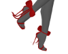 VF red ribbon heels
