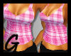 *G* Flare Pink Plaid Top