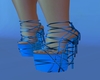 Rainbow light blue heels