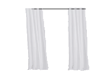 White Long Curtain