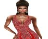 SONDRA RED ICE  GOWN