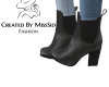 Siddy Black Leather Boot