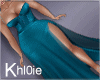 K vday teal blue gown
