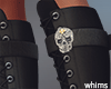 Calva Black Skull Boots