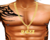 gold bozz necklace