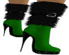 Winter Chic Green Boots