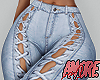 $ Sexy Lace Up Jeans -XL