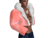 Layer Fur Coat red